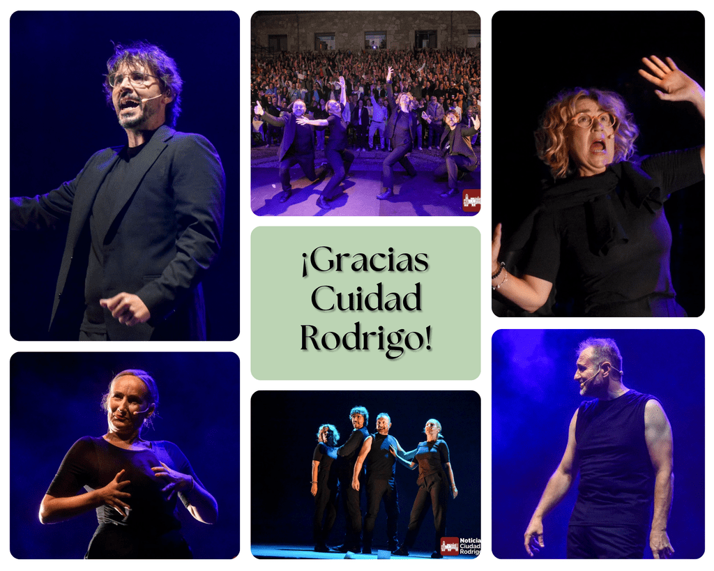 Hay lugares a los que vas a actuar.
Y hay lugares que formarán ya parte de tu camino como artista.
Ciudad Rodrigo ha sido escenario, calle, público, risas, nervios, música, juego y mucha, comunidad que comparte y se encuentra.
Nos llevamos momentos que no estaban escritos.
Porque, claro… ¿cómo iba a estar escrito algo que estaba sucediendo por primera vez? ✨
Gracias a todas las personas que os acercasteis, que jugasteis con nosotros, que reísteis, que nos regalasteis vuestra energía.
Nos vamos con el corazón lleno y con una certeza:
La impro es necesaria en ferias y festivales, en circuitos y programaciones.
La impro Se vive y se comparte a niveles fundamentales .
Y qué bonito haberla vivido con vosotros. ❤️
Gracias @josecidfilms por el video y por acompañarnos con tu mirada siempre atenta a todos los detalles .